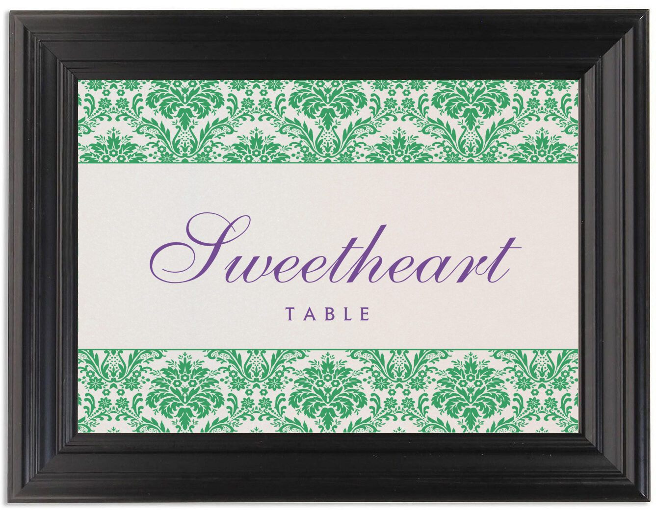 Damask Twist Wedding Table Name Cards and Signs Documents and Designs